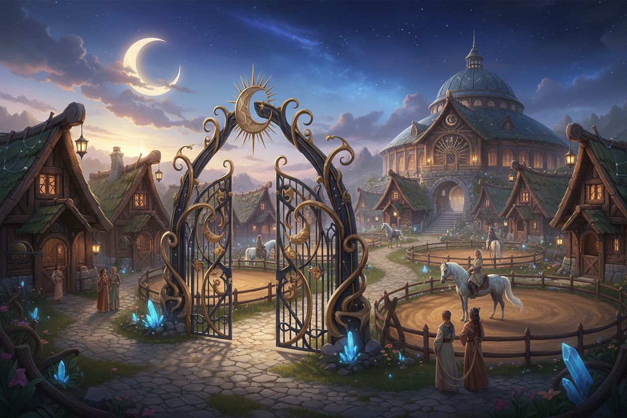 Celestial gates Equestrian Center Hut Village