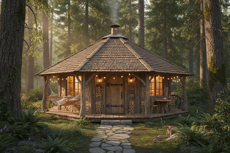Octagon hut