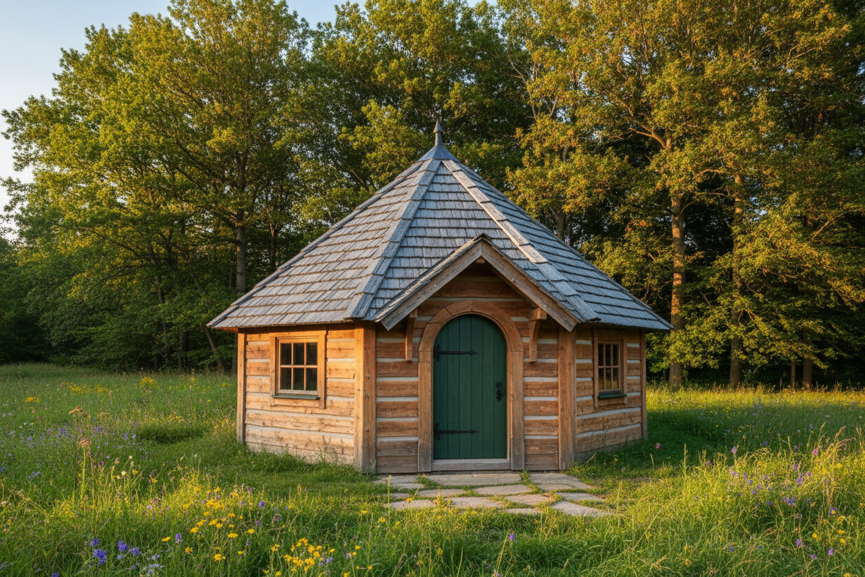 5 sided hut house 