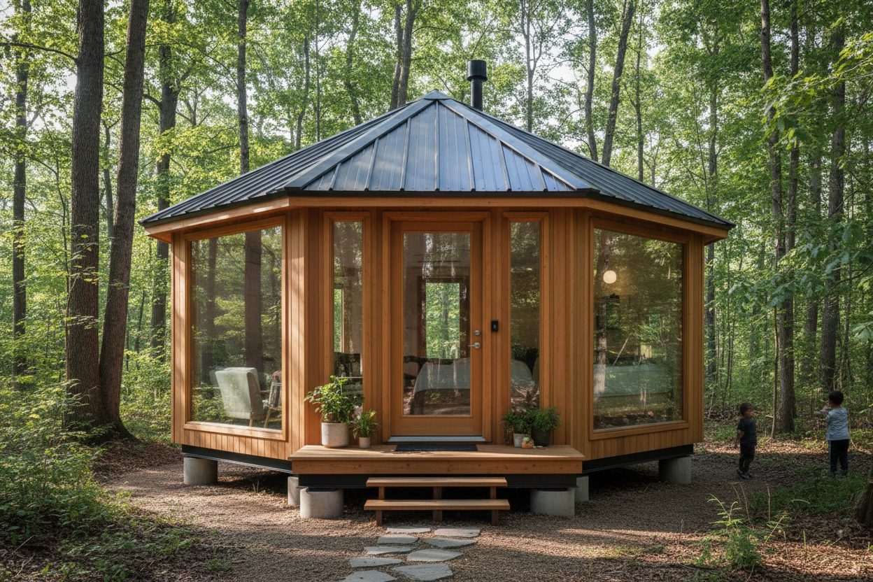 Hexagone Hut 198 sqft