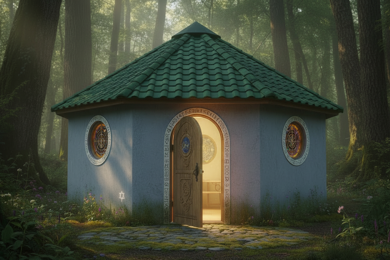 XIII Psyche The Moon, 12' x 9'3" walls 347 Interior sqft, #lovehuts